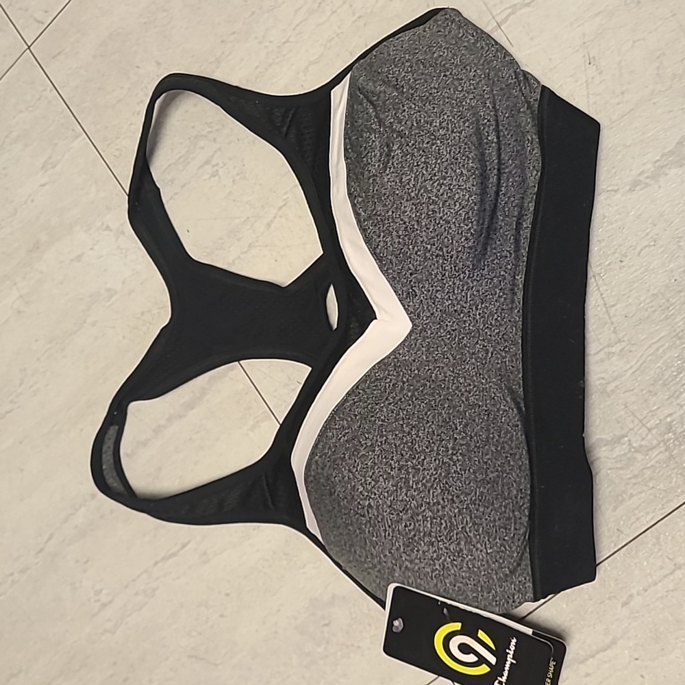 Nwt Champion Sport Bar Black And Gray